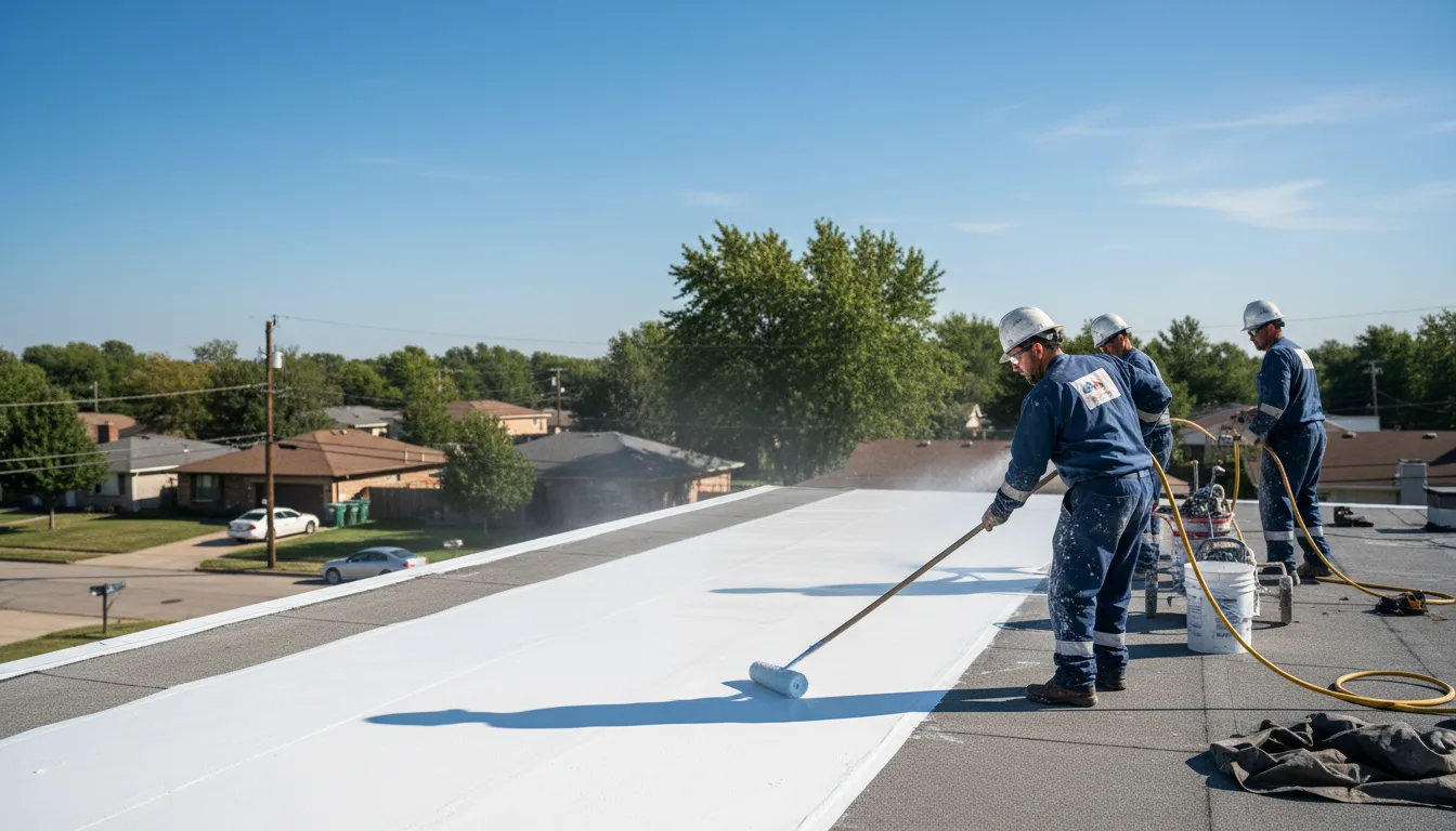 Commercial roof coating in Blanchard, PA near me